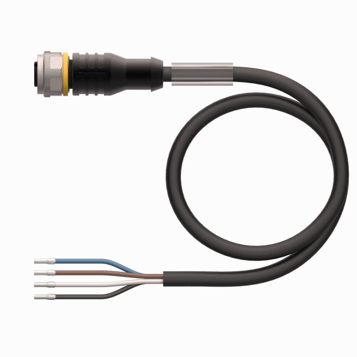 Turck RKC4.4T-5/TXL M12 Dişi Düz Sensör / Aktüatör Kablosu