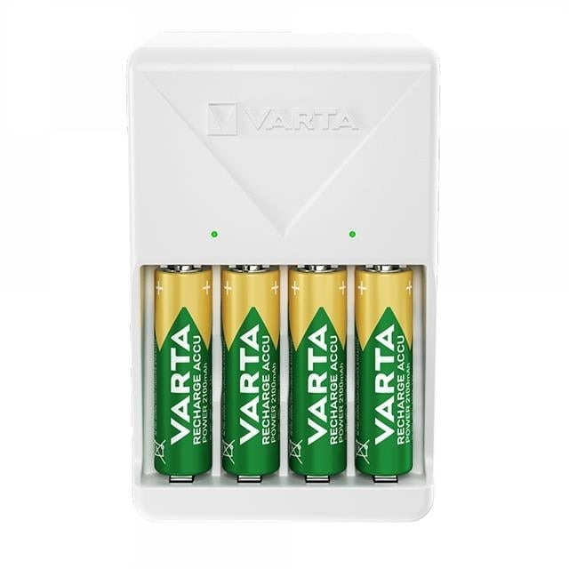 Varta 4XAA 2100 Mah Pilli Beyaz Plug Pil Şarj Ci̇hazı