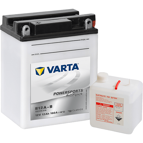 VARTA Powersports Freshpack 12V 12Ah 160A – B12A-B | Motosiklet & Hafif Araç Aküsü