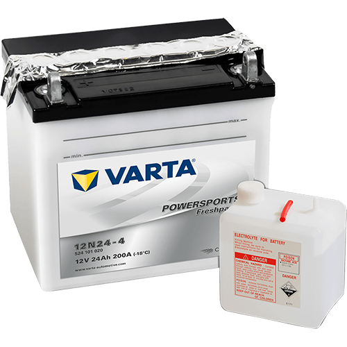 VARTA Powersports Freshpack 12V 24Ah 200A – 12N24-4 | Motosiklet & Hafif Araç Aküsü