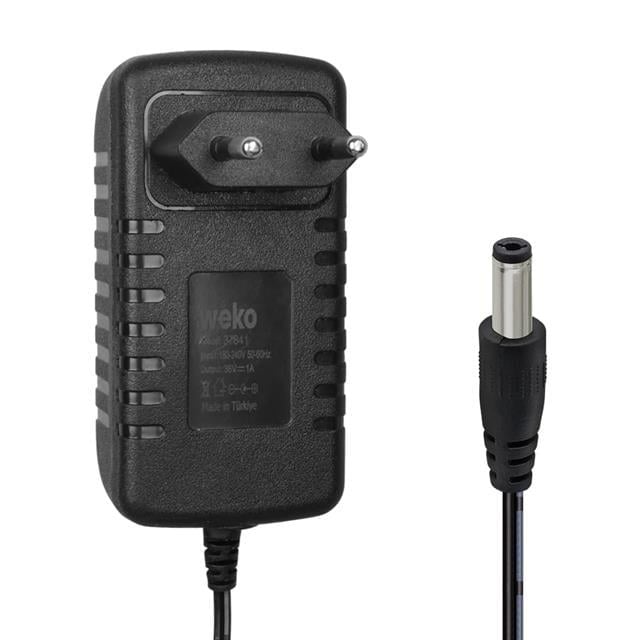 Weko WK-37841 Yerli Üretim 36 Volt - 1 Amper 5.5*2.5 Mm Uçlu Priz Tipi Adaptör