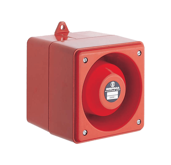 WERMA 129 052 68 Ağır Hizmet Tipi Çok Tonlu Siren 220V AC