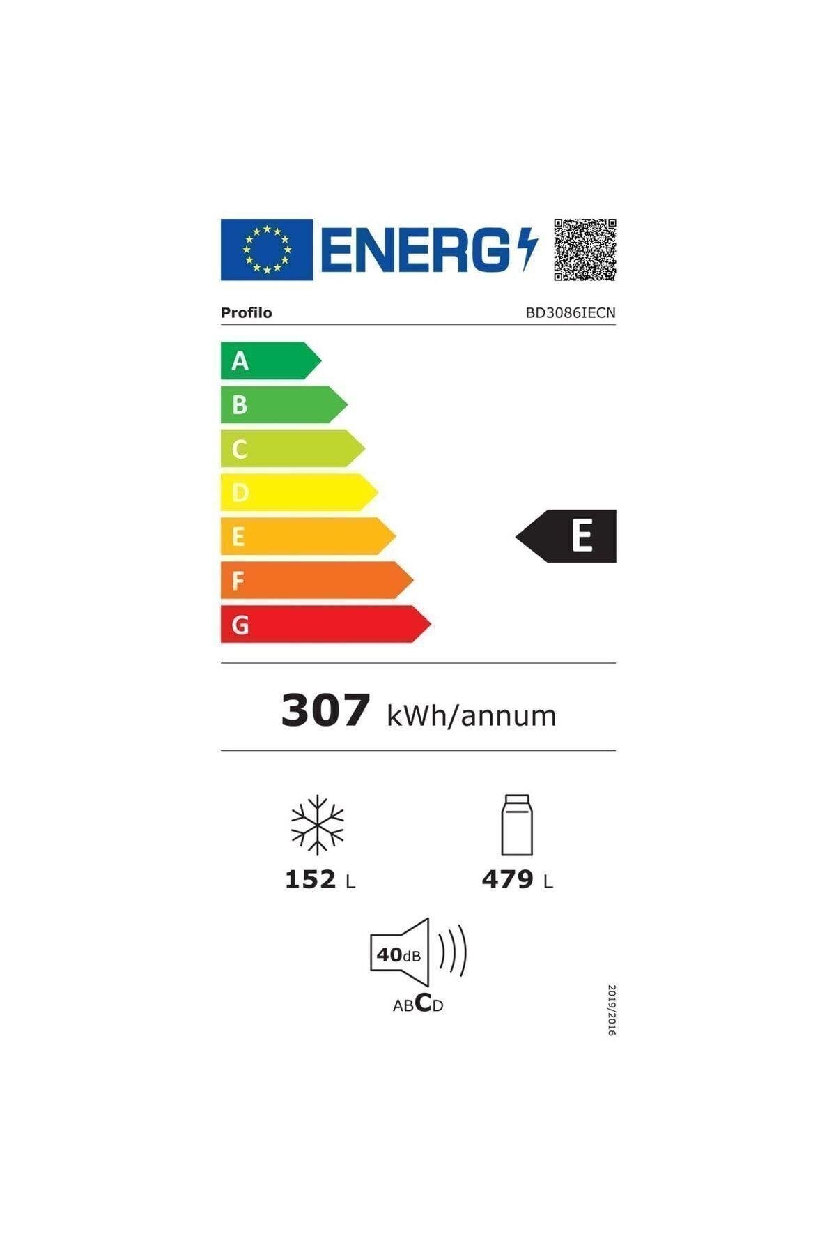 Bd3086ıecn E Enerji Sınıfı 631 Lt Nofrost Alttan Donduruculu Buzdolabı