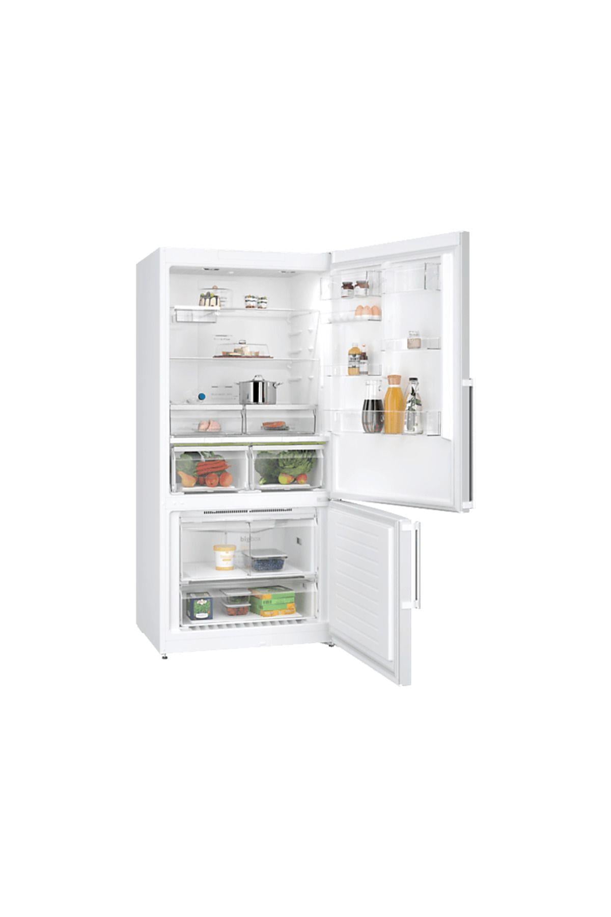 BD3086WECN E Enerji Sinifi 631 Lt Alttan Derin Donduruculu NoFrost Buzdolabi Beyaz