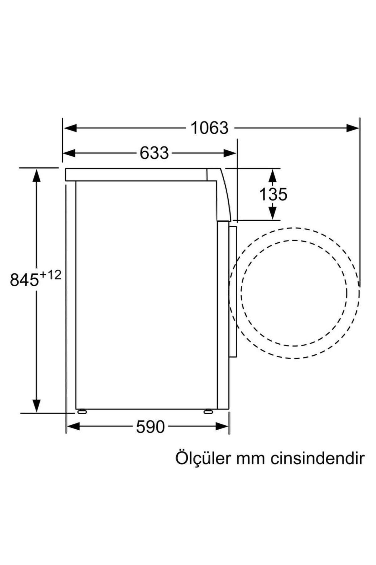PROFİLO CMN12190TR ÇAM. MAK.-1200 DEV 9KG