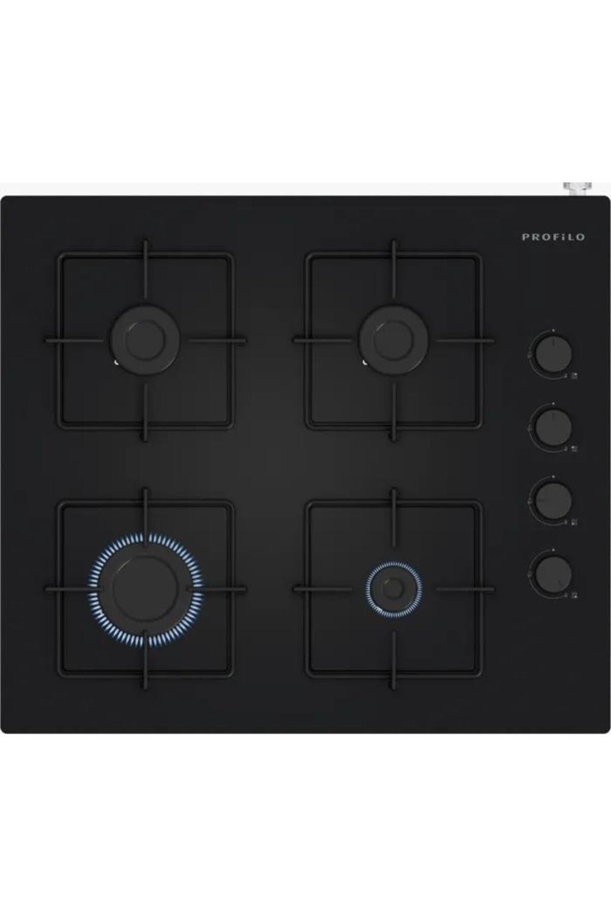 PROFİLO ELİT SİYAH CAM ANKASTRE SET ( FRMA234S + OE36K6P10D + DVK6J360 )