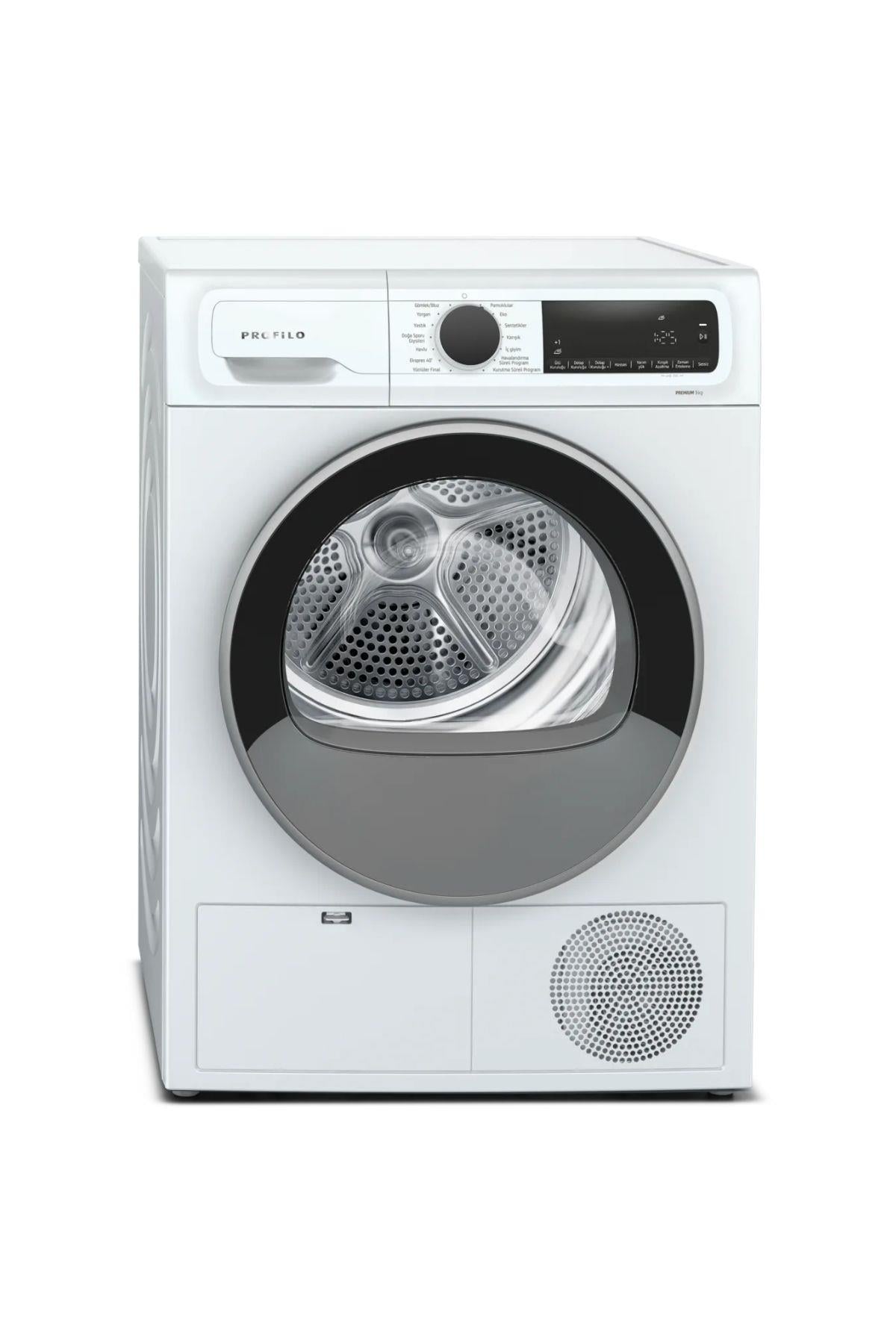 PROFİLO KM9611CTR / 9 Kg - Isı Pompalı Kurutma Makinesi