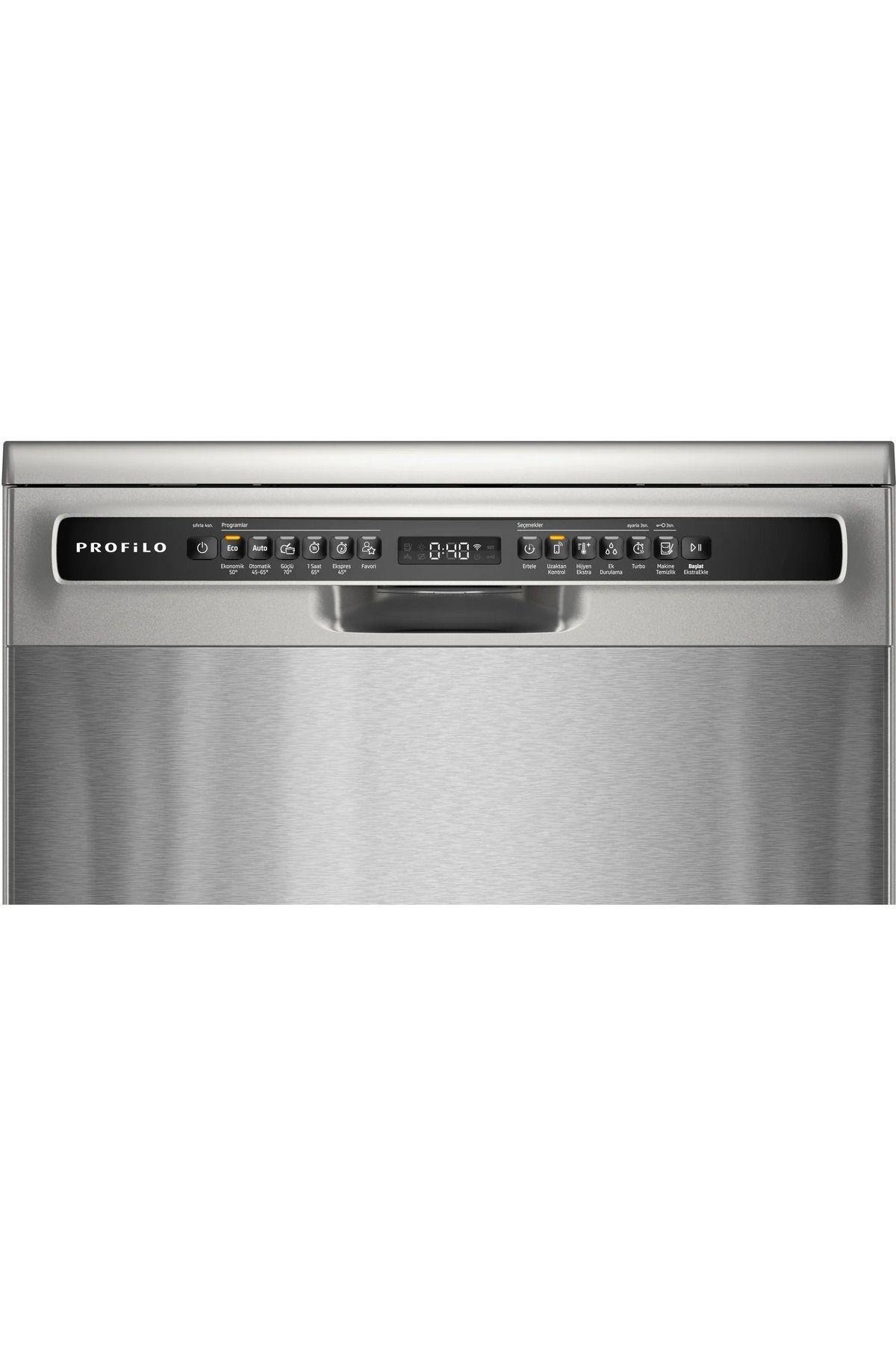 Solo Bulaşık Makinesi 60 cm Fırçalanmış çelik parmak izi tutmaz