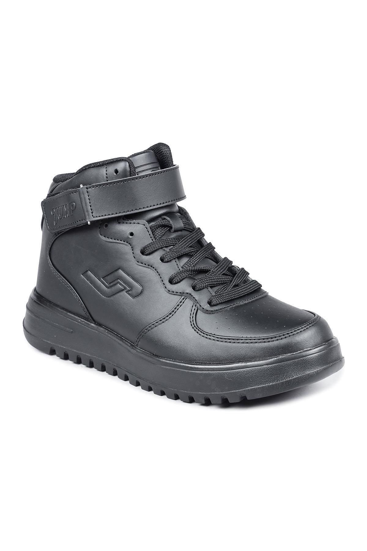 17308 Yüksek Bilekli Siyah Kadın Sneaker Günlük Spor Ayakkabı