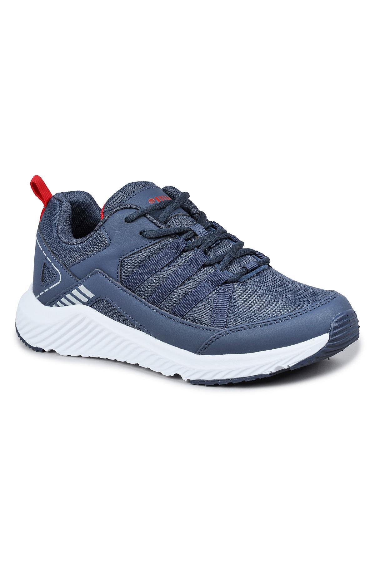 24865 Lacivert - Kırmızı Erkek Sneaker Günlük Spor Ayakkabı