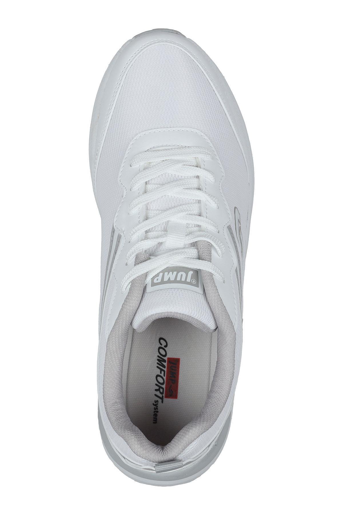28037 Beyaz - Açık Gri Erkek Sneaker Günlük Spor Ayakkabı