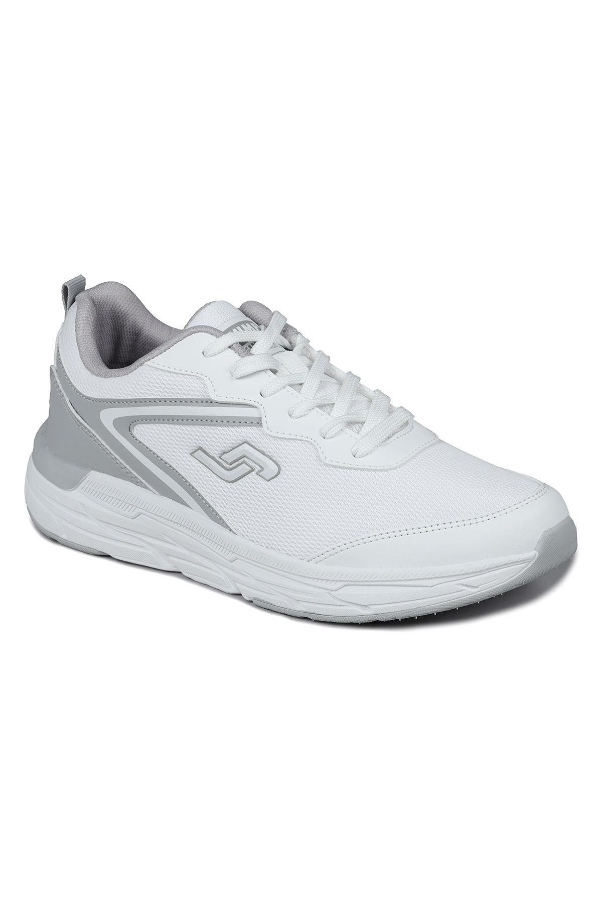 28037 Beyaz - Açık Gri Erkek Sneaker Günlük Spor Ayakkabı