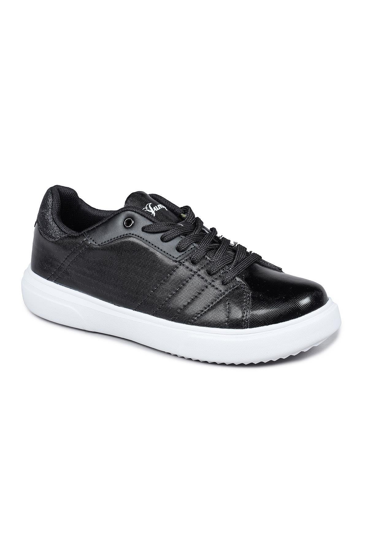 28054 Siyah - Beyaz Kadın Sneaker Günlük Spor Ayakkabı