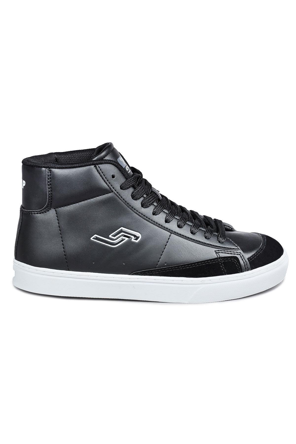 28148 Yüksek Bilekli Siyah Kadın Sneaker Günlük Spor Ayakkabı