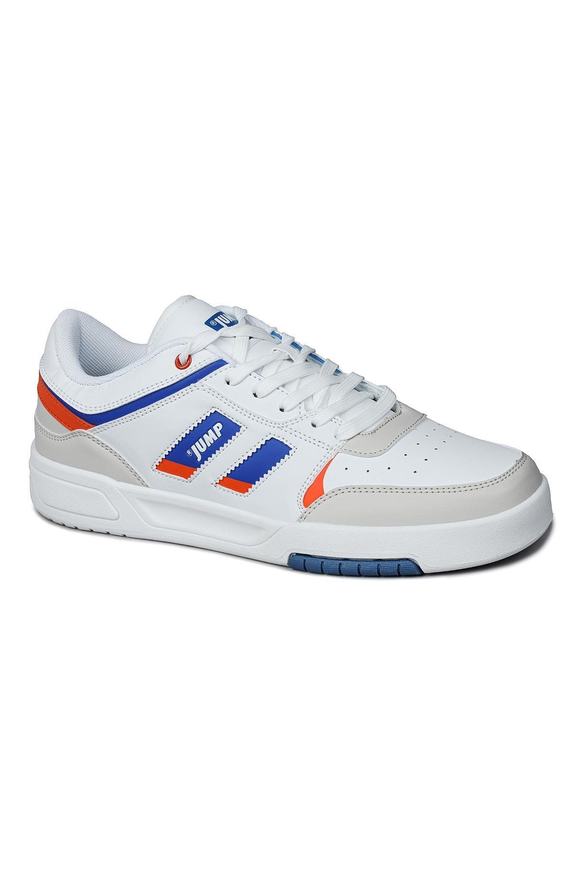 28693 Beyaz - Mavi Erkek Sneaker Günlük Spor Ayakkabı