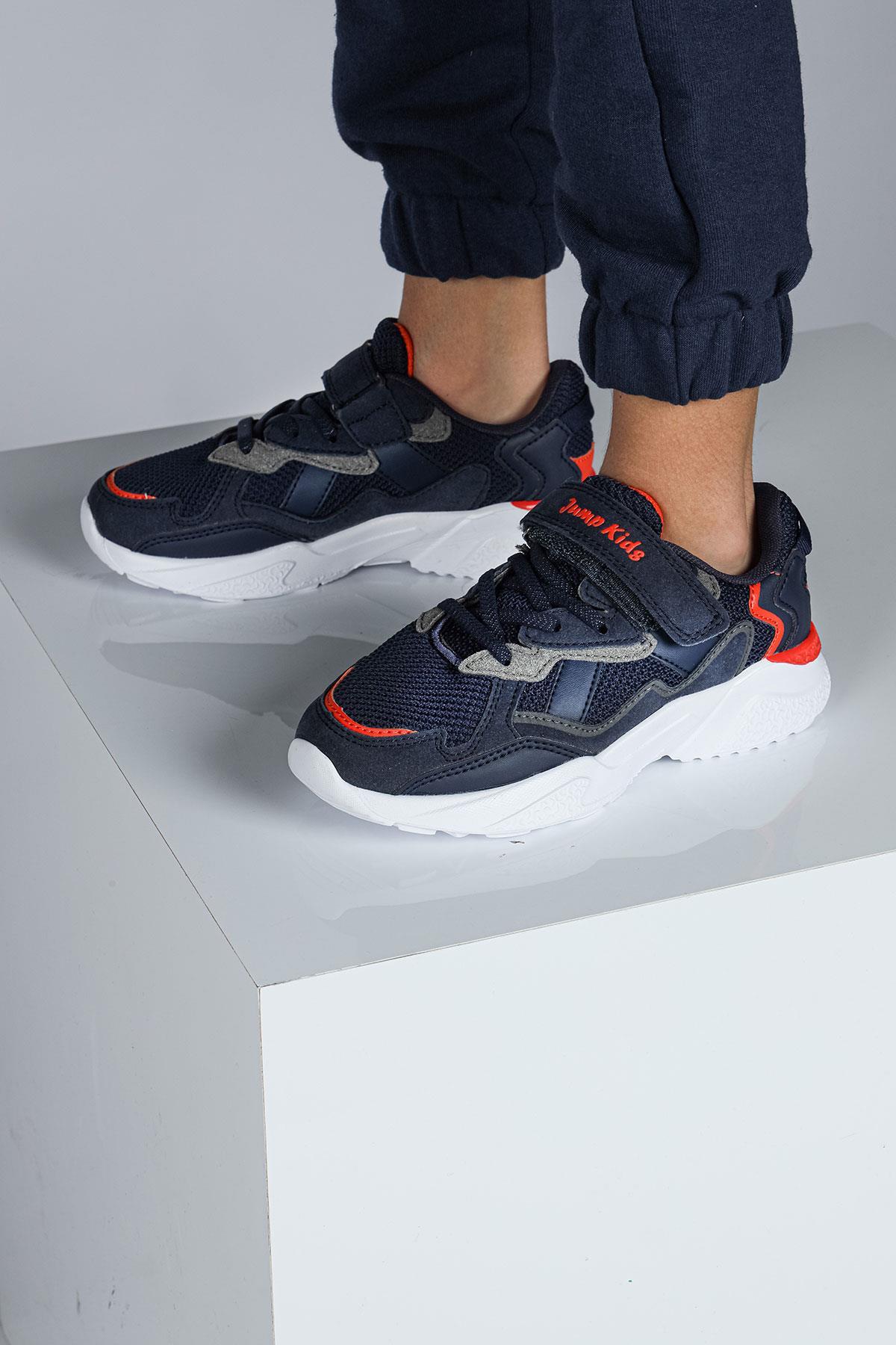 29189 Cırtlı Lacivert Üniseks Çocuk Sneaker Günlük Spor Ayakkabı
