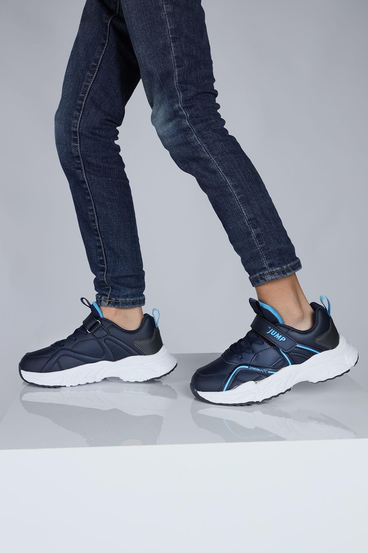 29603 Cırtlı Lacivert Üniseks Çocuk Sneaker Günlük Spor Ayakkabı
