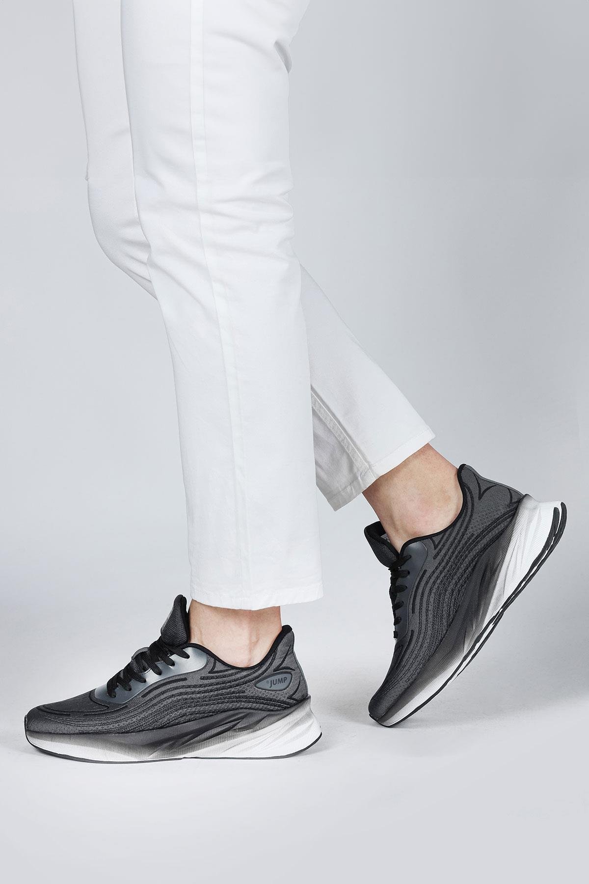 29716 Siyah - Gri Erkek Sneaker Günlük Spor Ayakkabı