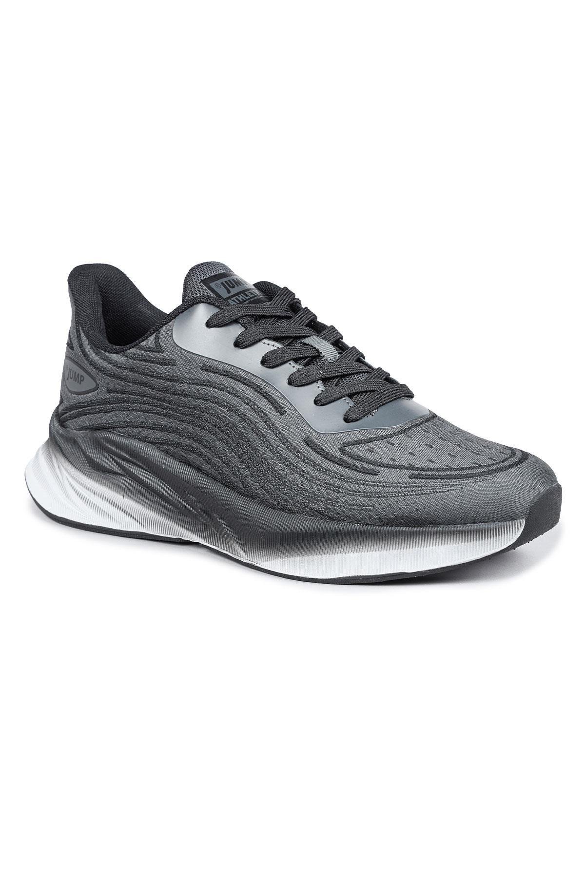 29716 Siyah - Gri Erkek Sneaker Günlük Spor Ayakkabı