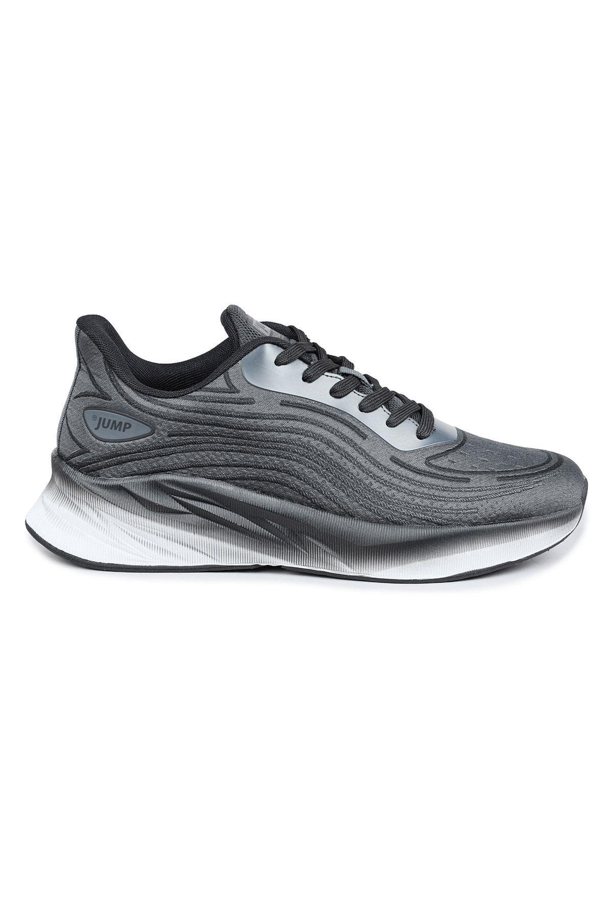 29716 Siyah - Gri Erkek Sneaker Günlük Spor Ayakkabı