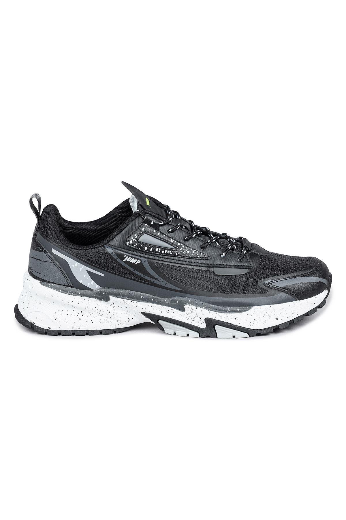 29726 Siyah - Gri Erkek Sneaker Günlük Spor Ayakkabı