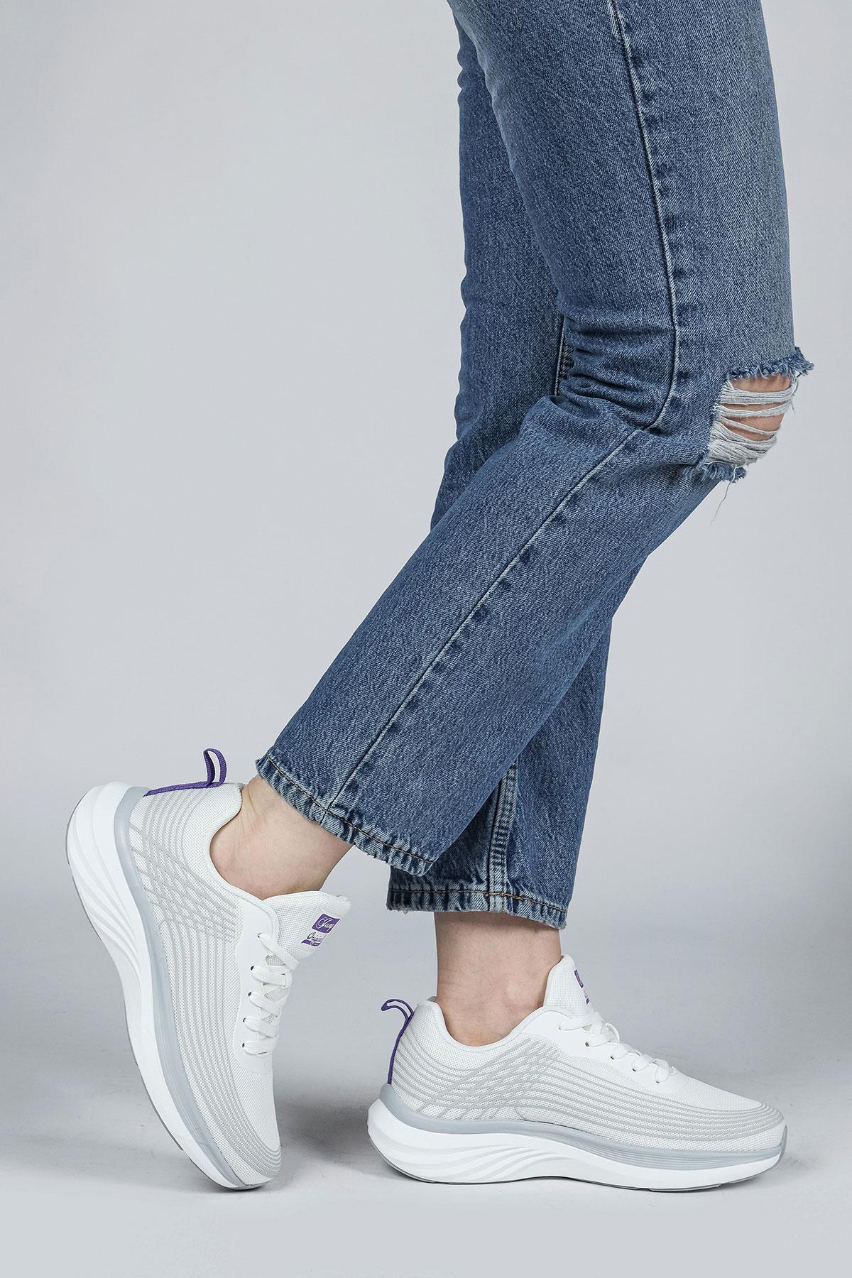 29828 Beyaz Kadın Sneaker Günlük Spor Ayakkabı