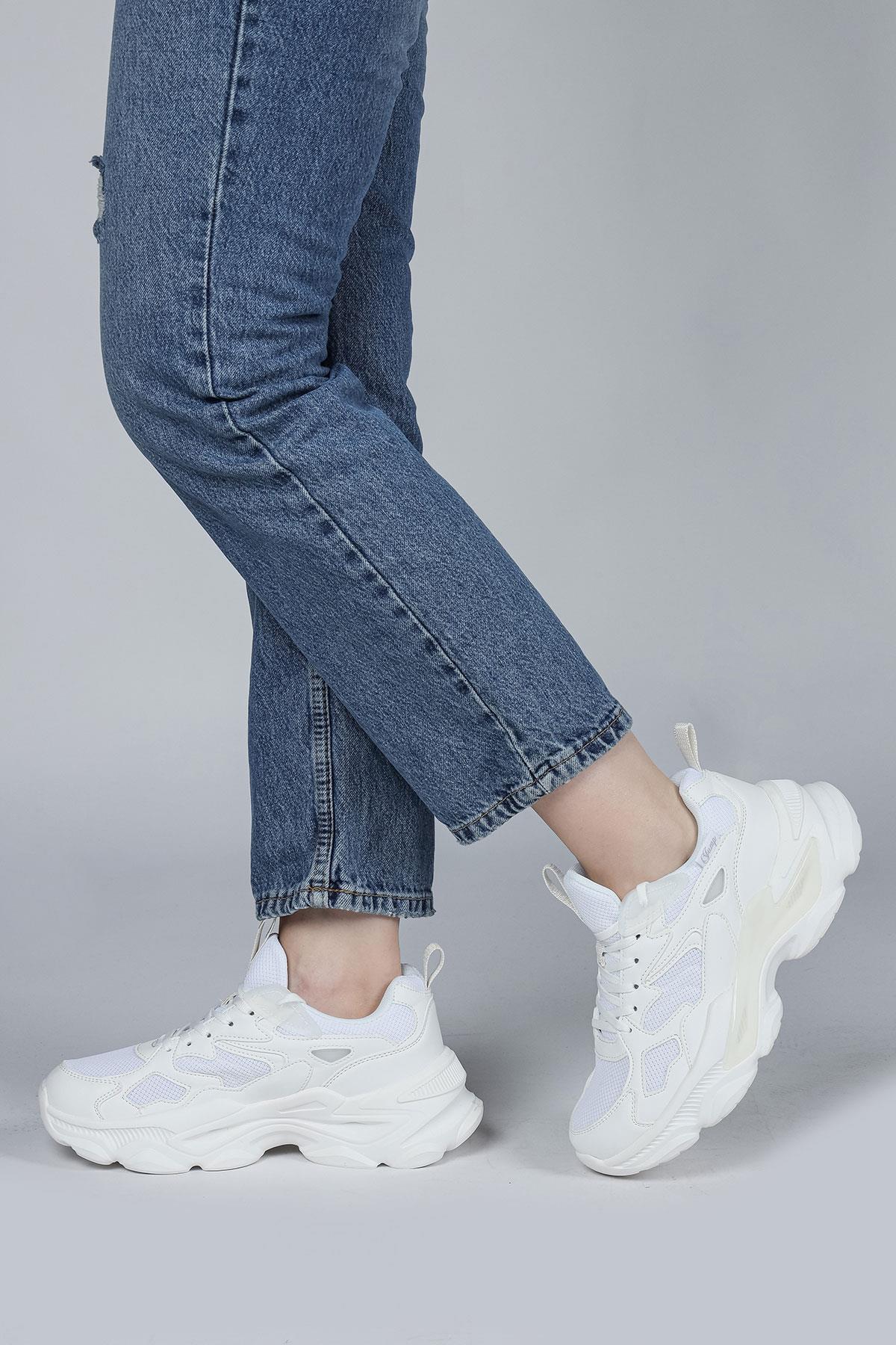 29891 Beyaz Kadın Sneaker Günlük Spor Ayakkabı