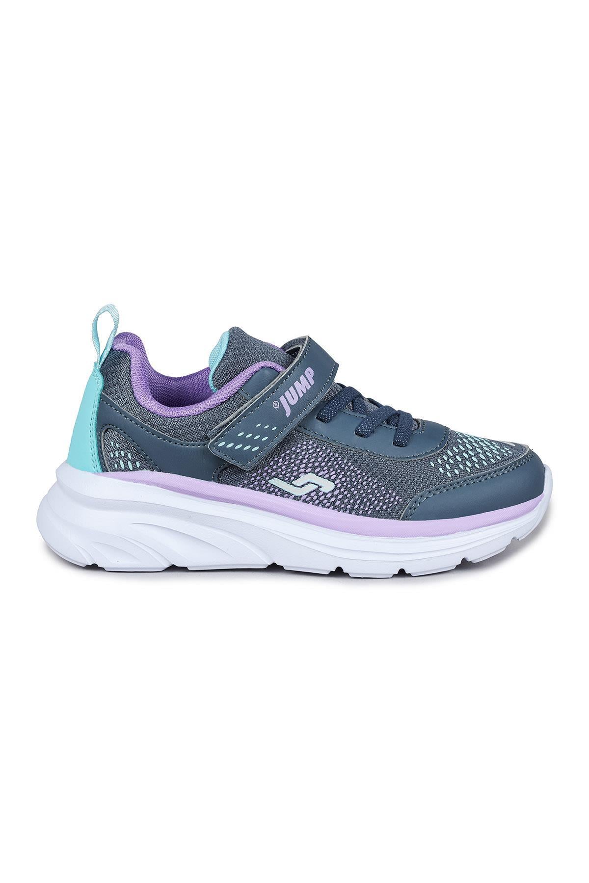 30008 Lacivert - Mor Kız Çocuk Sneaker Günlük Spor Ayakkabı