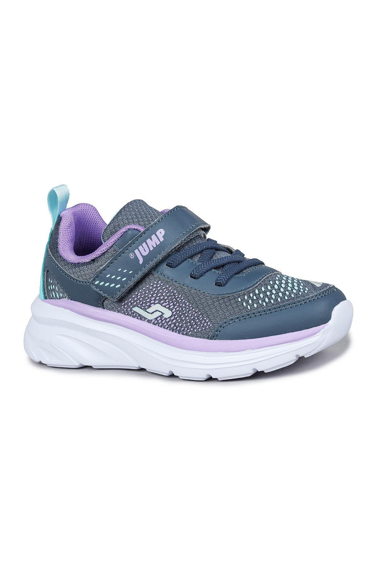 30008 Lacivert - Mor Kız Çocuk Sneaker Günlük Spor Ayakkabı