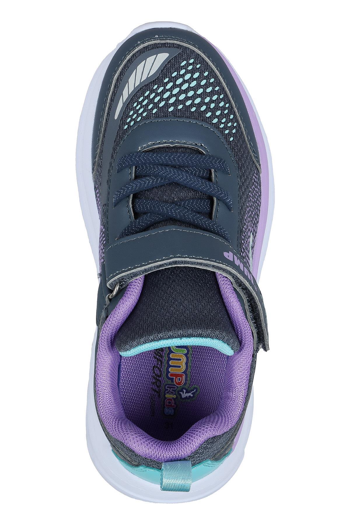 30008 Lacivert - Mor Kız Çocuk Sneaker Günlük Spor Ayakkabı