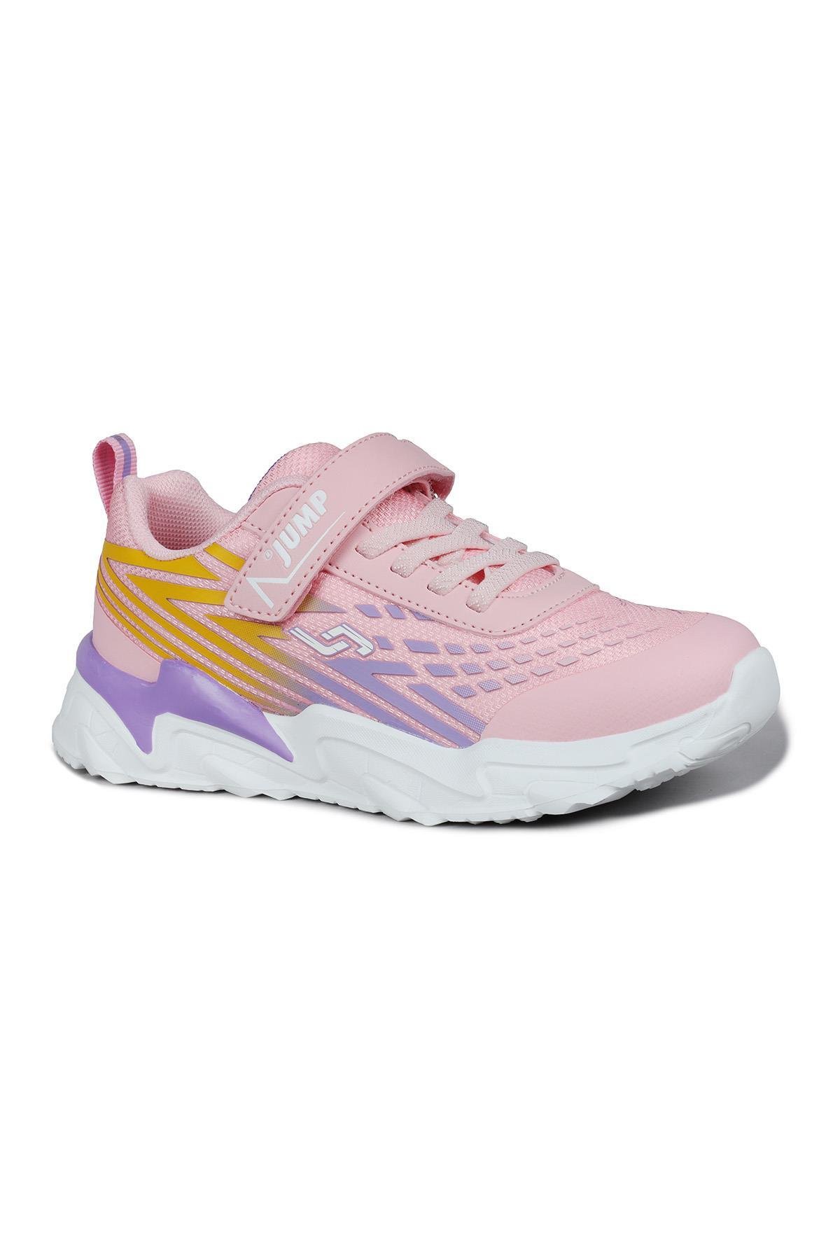 30030 Pembe - Mor - Sarı Kız Çocuk Sneaker Günlük Spor Ayakkabı