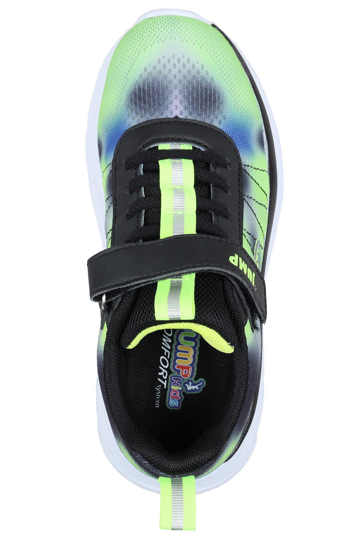 30034 Siyah - Yeşil Kız Çocuk Sneaker Günlük Spor Ayakkabı