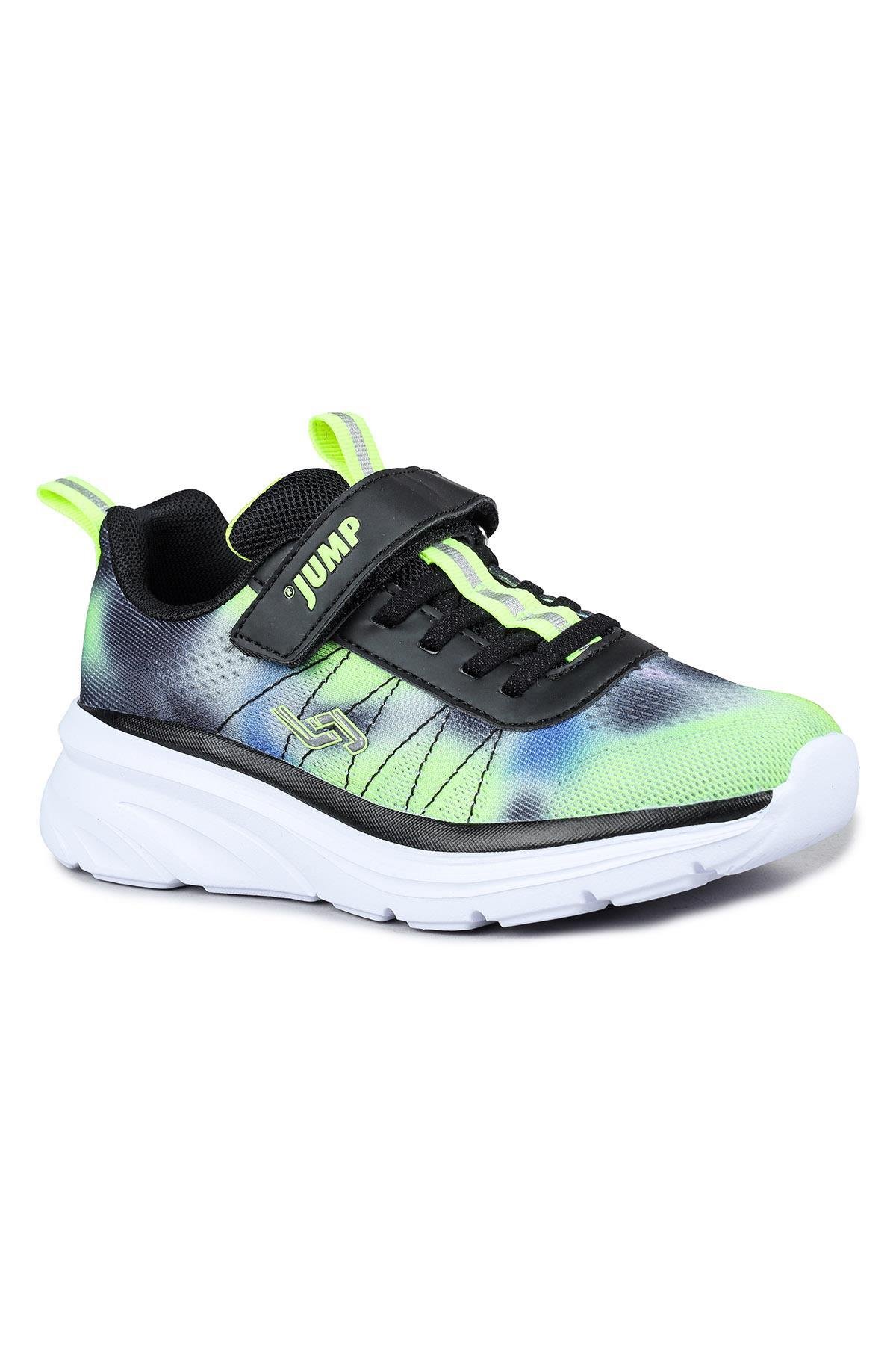 30034 Siyah - Yeşil Kız Çocuk Sneaker Günlük Spor Ayakkabı