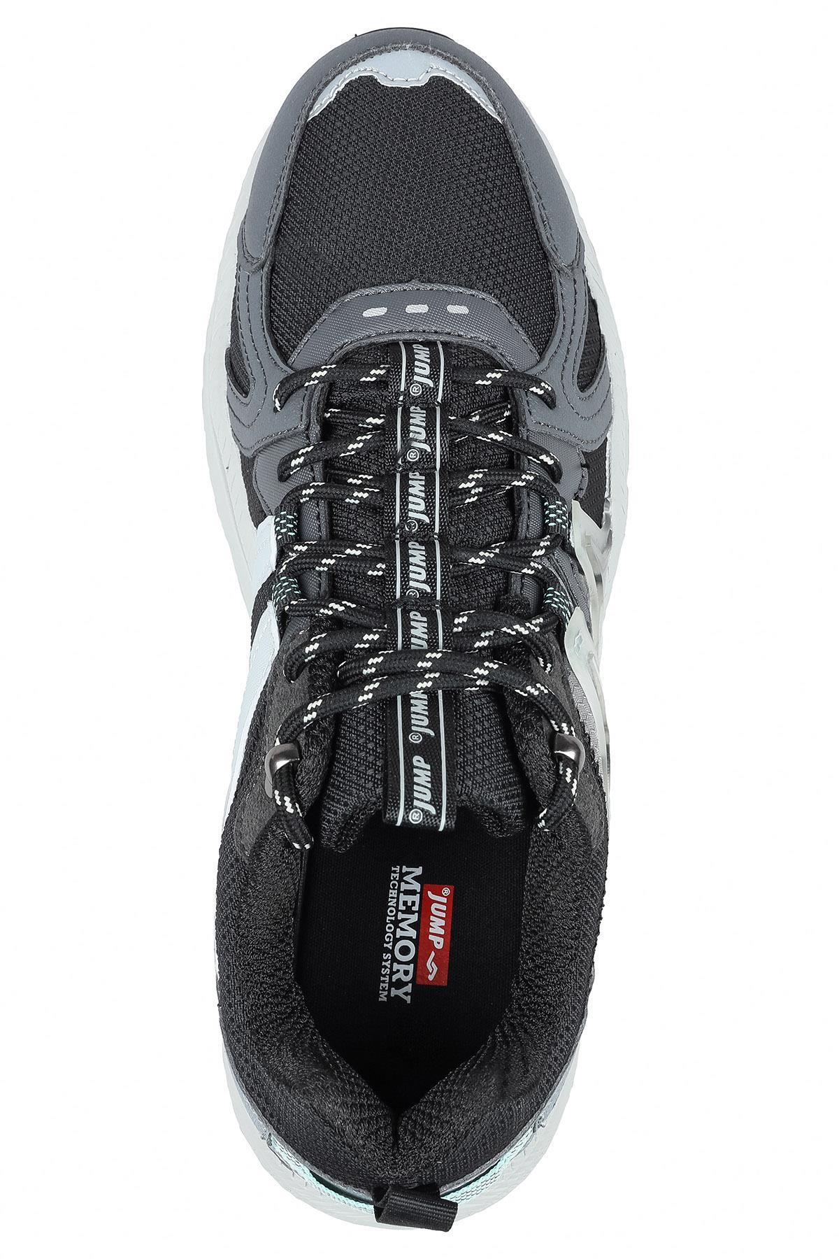 30612 Siyah - Gri Erkek Sneaker Günlük Spor Ayakkabı