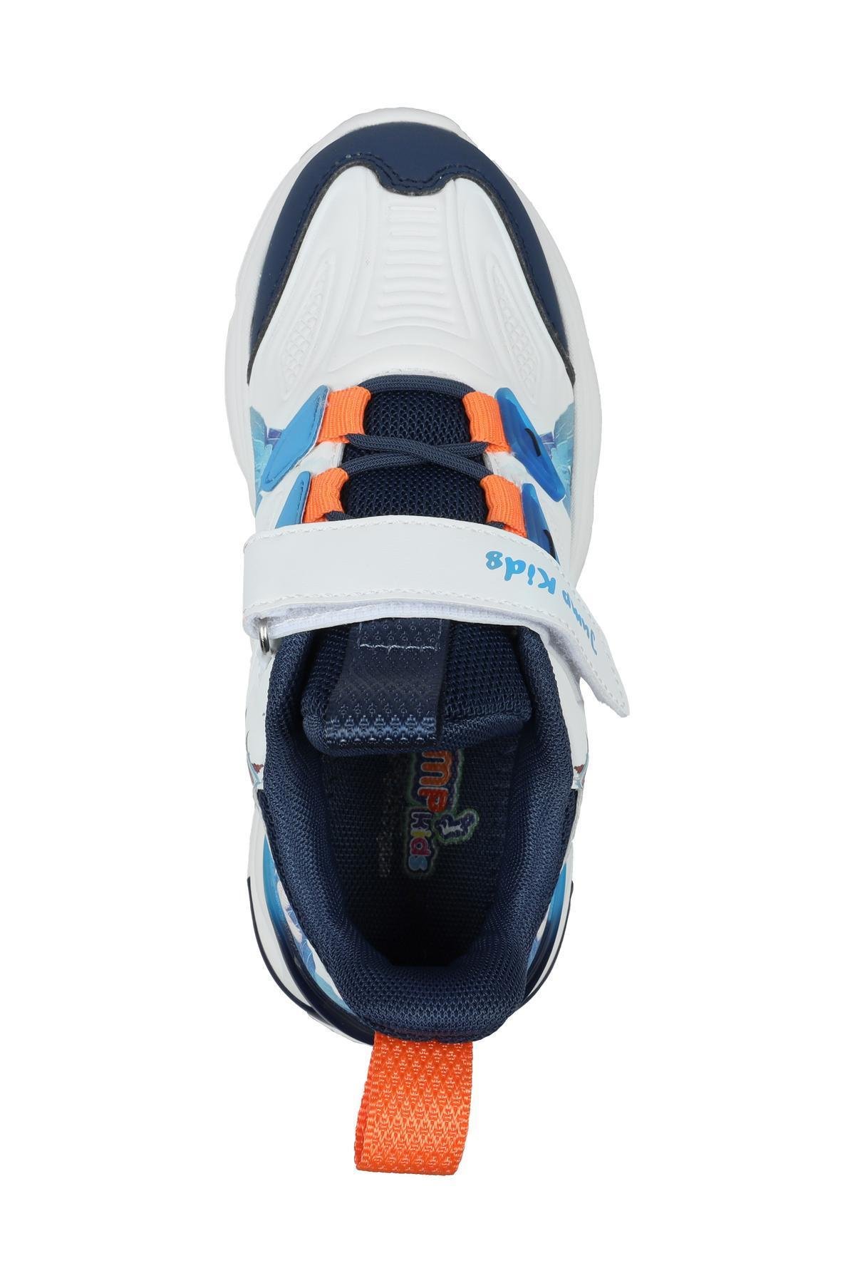 31103 Beyaz - Lacivert Sneaker Çocuk Spor Ayakkabı