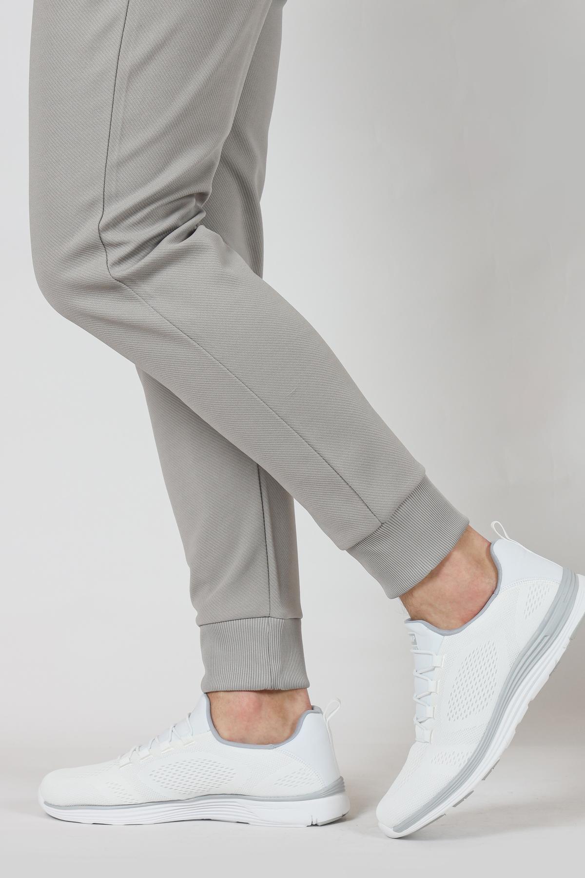34635 Beyaz - Gri Erkek Sneaker Günlük Spor Ayakkabı