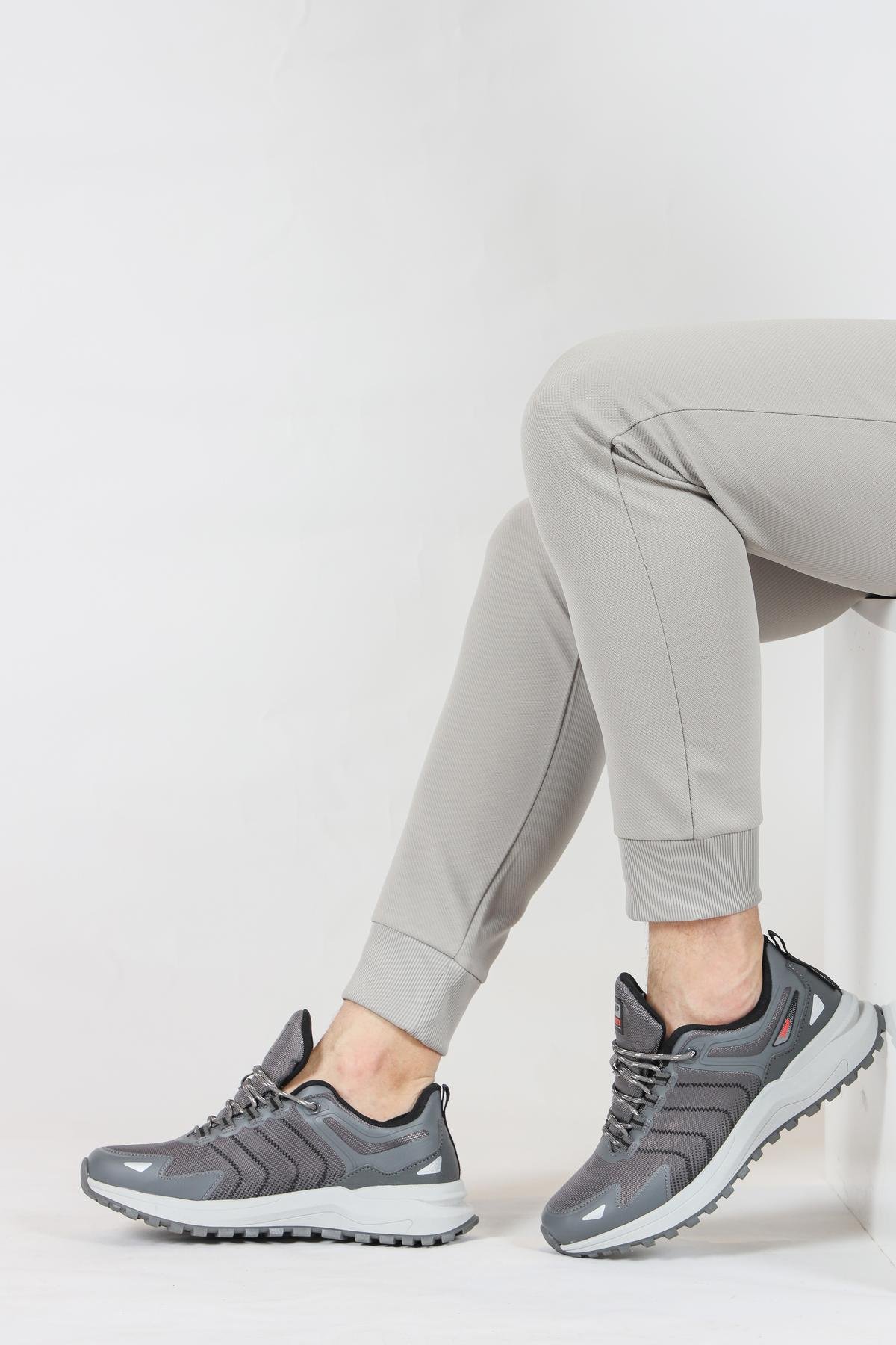 34650 Gri Erkek Sneaker Günlük Spor Ayakkabı