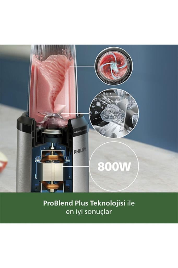 5000 Serisi Blender, ProBlend Plus Teknolojisi, 800W, 0,7L Kapasiteli Hazne, HR2764/00