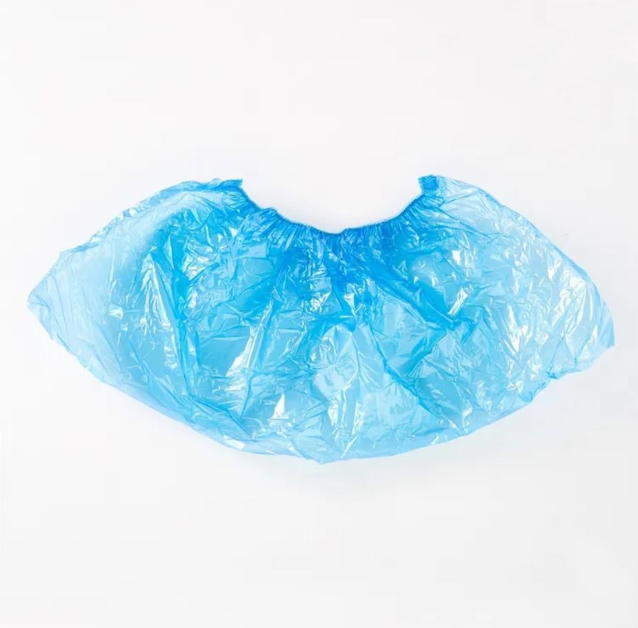 Fourend Tek Kullanımlık Ayak Galoşu 750 Gr - Çift Lastikli Kalın Plastk