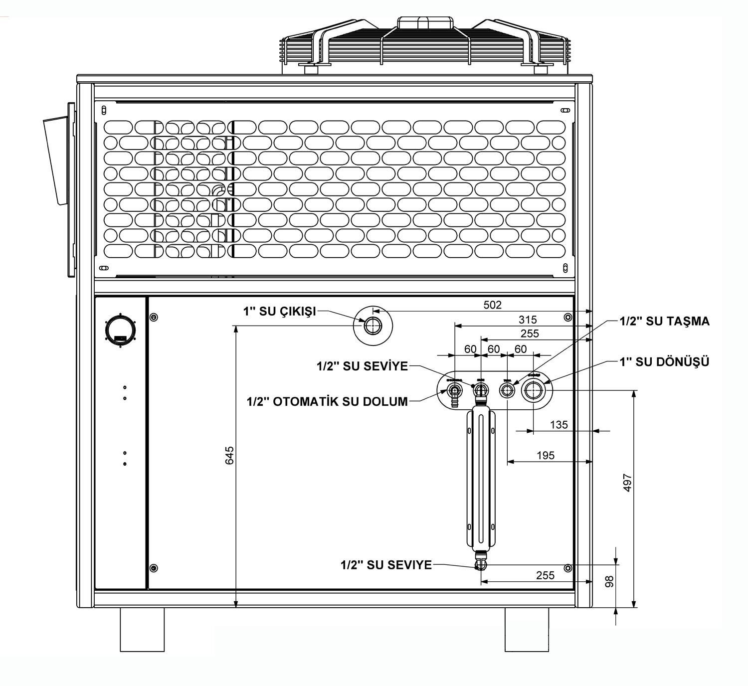 YNTC20 HAVA SOĞUTMALI CHILLER 23 kW