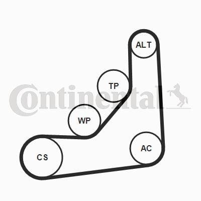 6PK1165K1 Multi V-Belt Kit
