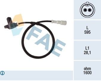 ABS DEVİR SENSÖRÜ ÖN ASTRA F 91>02