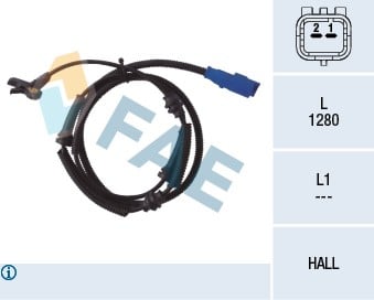 ABS HIZ SENSÖRÜ ÖN CITROEN C5 01 >