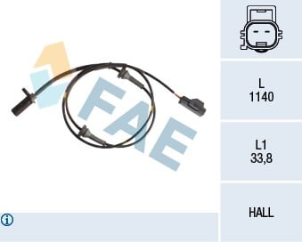 ABS HIZ SENSÖRÜ ÖN SAĞ VOLVO XC90 2.5T AWD 02-14 3.2 AWD 06-10