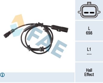 ABS SENSOR KABLO ARKA SAG - SOL RENAULT LAGUNA III
