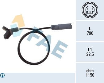 ABS SENSORU ARKA BMW E36 91>98 E30 91>94