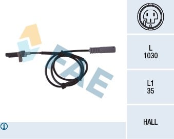 ABS SENSORU ARKA BMW E38 95>98
