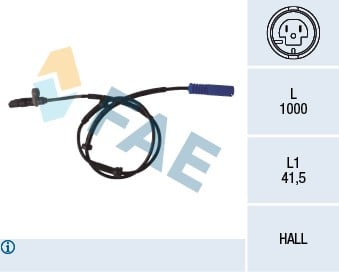 ABS SENSORU ARKA BMW E39 96>04