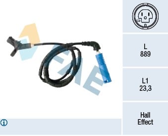 ABS SENSORU ARKA BMW Z4-E84 E85 02>08
