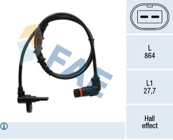 ABS SENSORU ON MERCEDES VITO W639 03>